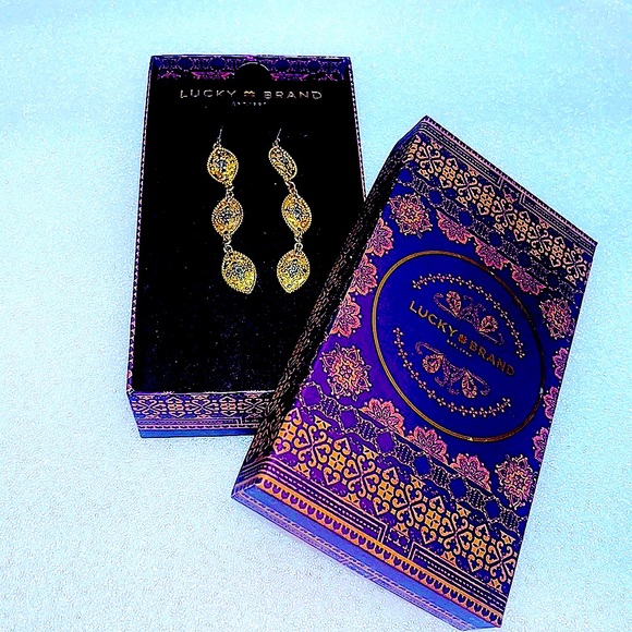 Lucky Brand EST -1990 Triple Drop Earrings - Picture 5 of 6